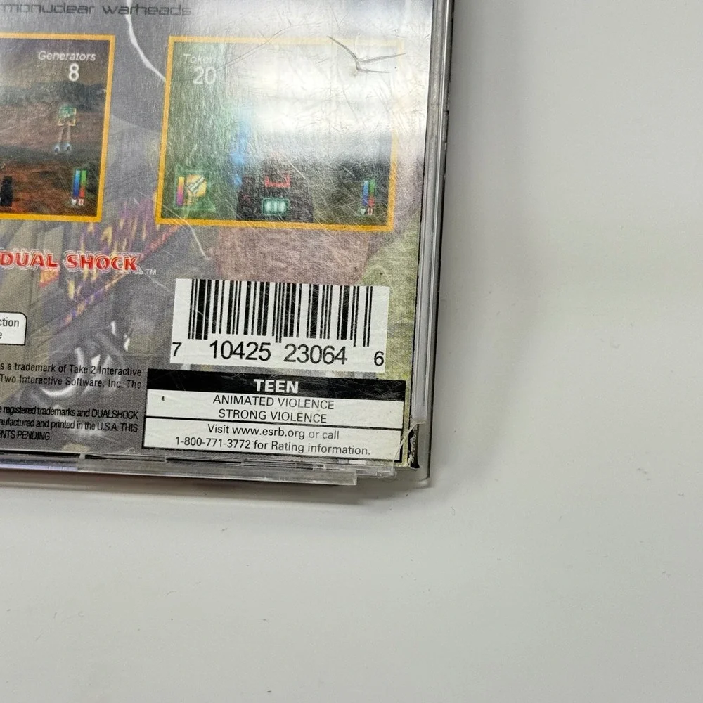 Grudge Warriors Sony PlayStation 1 PS1 2000 Vehicular Combat SLUS-01150 NTSC U/C